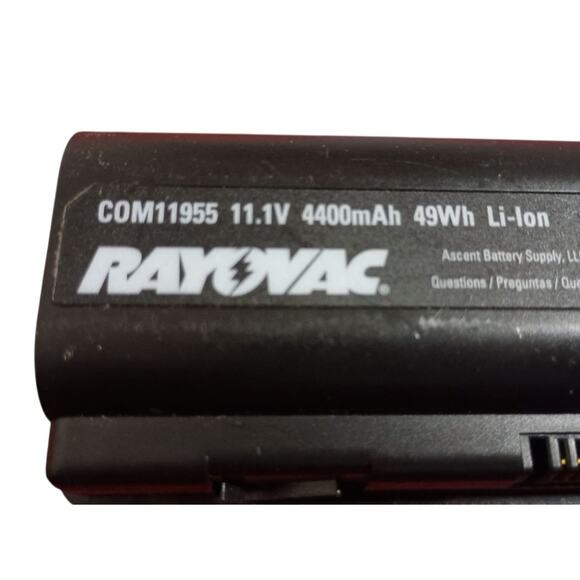 HP Compaq Presario CQ60 Series 15.6 Laptop Rayovac COM11955 Battery Part - Picture 8 of 9